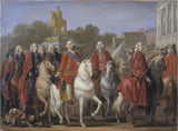 joseph-marie-laine-vien-1763-slovesno odprtje-kipa-Ludvika-XV-na-istoimenskem-kraju-ob-telu-mesta- of-paris-june-20-1763-art-print-fine-art-reproduction-wall-art