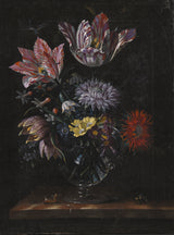 雅各布·馬雷爾玻璃花瓶與鮮花藝術印刷精美藝術複製品牆壁藝術 id-aoyhmnadh