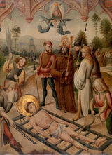 „master-of-the-saint-ursula-legend-martyrdom-of-saint-lawrence-art-print-fine-art-reproduktion-wall-art-id-ap19u7f7y“.