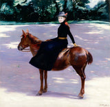 雅克·埃米尔·布兰奇（Jacques-emile-blanche）1889-穆里奥特·密斯（missio-miss-miss）-他的小马艺术印刷精美的艺术复制品-墙体艺术