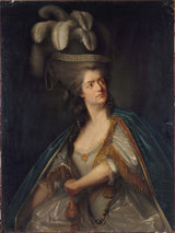 ecole-francaise-1785-portret-gose-thenard-imenovane-velika-1757-1849-sodelavka-francoske-komedije-v-vlogi-hermione-in-andromache- umetniški-tisk-likovne-reprodukcije-stenske-umetnosti