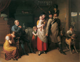 johann-peter-krafft-1813-la-partida-del-ejército-territorial-hombre-lámina-reproducción-de-arte-de-pared-id-ap504i4l5