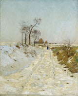eugen-jettel-1895-verzonken-weg-in-winter-kunstprint-fine-art-reproductie-muurkunst-id-ap5etz9no