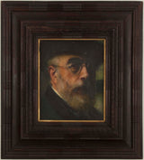 emile-renard-1906-autoritratto-stampa-d'arte-riproduzione-d'arte-arte da parete