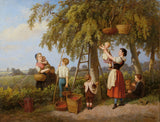 theodor-hosemann-1868-kirsebærhøsten-kunsttrykk-kunst-reproduksjon-veggkunst-id-ap6txc7j6
