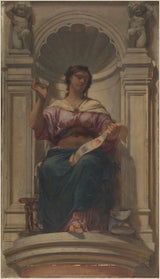 charles-louis-lucien-muller-1864-sketch-for-the-denon-pavilion-dome-louvre-observation-or-printing-art-print-fine-art-reproduction-wall-art