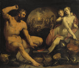 Cornelis-van-haarlem-1590-維納斯和火神藝術印刷美術複製品牆藝術 id-ap795bekg