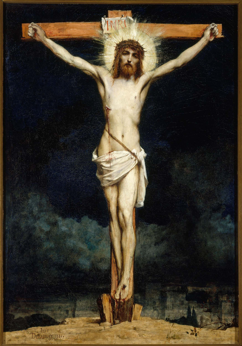 jules-elie-delaunay-1881-christ-on-the-cross-art-print-fine-art-reproduction-wall-art