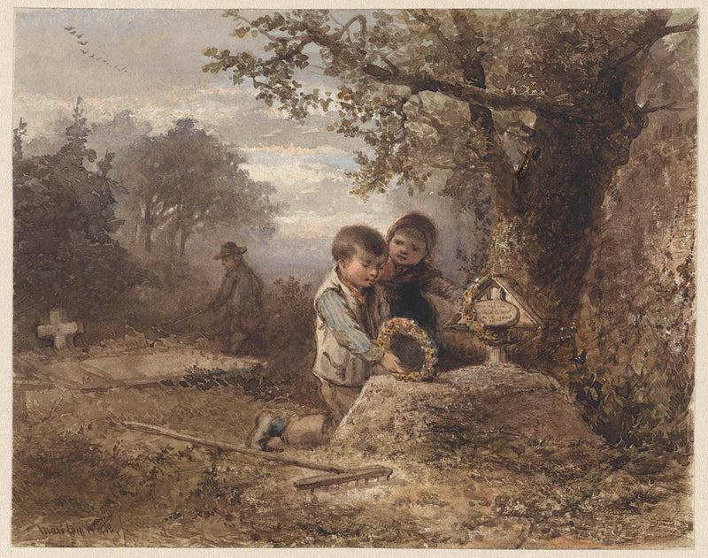 mari-ten-kate-1841-two-children-at-a-grave-art-print-fine-art-reproduction-wall-art-id-ap8a3lrfr