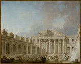 휴버트-로버트-1773-건축-외과-학교-예술-인쇄-미술-복제-벽 예술