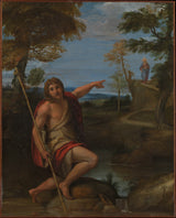 Annibale-Carracci-1600-Saint-John-the-Baptista-ložiská svedkom-art-tlač-fine-art-reprodukcia stenou-art-id-apaqzae80