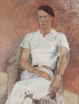 glyn-philpot-1933-człowiek-w-białej-sztuce-druk-reprodukcja-dzieł sztuki-sztuka-ścienna-id-apasi4gir