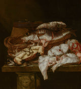abraham-van-beyeren-martwa natura-z-owocami morza-drukiem-sztuki-reprodukcja-dzieł sztuki-sztuka-ścienna-id-apatkd11y