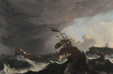ludolf-bakhuysen-1695-ağır-fırtınada-döyüş gəmiləri-art-çap-incə-art-reproduksiya-divar-art-id-apbgbwat1