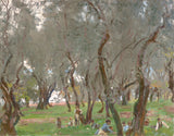 約翰·辛格·薩金特-1910-橄欖樹林藝術印刷品美術複製品牆藝術 id-apbvc3ywp