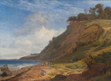 johan-lundbye-1843-en-dansk-kustutsikt-från-kitnäs-på-roskilde-fjorden-själland-konsttryck-finkonst-reproduktion-väggkonst-id-apco84p26