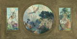 维克多·普鲁夫 1892 年巴黎市政厅草图仙草水果艺术印刷美术复制墙艺术