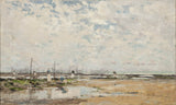 axel-lindman-1878-the-beach-at-villerville-normandy-art-print-fine-art-reproductie-wall-art-id-apfqlnn9k