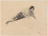 johan-daniel-koelman-1841-study-of-a-young-man-reclining-art-print-fine-art-reproduction-wall-art-id-apfu76jl9