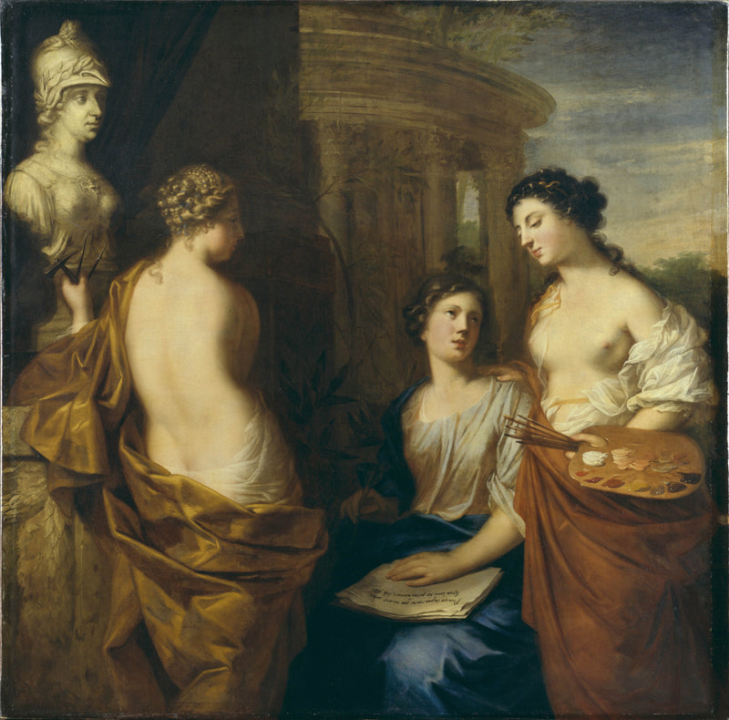 david-klocker-ehrenstrahl-the-arts-round-the-bust-of-queen-kristina-of-sweden-art-print-fine-art-reproduction-wall-art-id-aph0opcvp