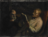 Honore-daumier-1857-閱讀藝術印刷品美術複製品牆藝術 id-apiusjt1s
