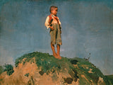 franz-von-lenbach-1859-varuh-deček-na-travnem-hribu-umetniški-tisk-likovna-reprodukcija-stenska-umetnost-id-apj4r51j4