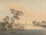 nicolaas-wicart-1758-udsigt-af-landsbyen-elst-på-maas-kunsttryk-fin-kunst-gengivelse-vægkunst-id-apjuqt0b9