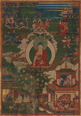 anonym-1800-buddha-shakyamuni-och-berättande-scener-konsttryck-finkonst-reproduktion-väggkonst-id-apjv7fhxb