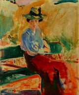 阿爾弗雷德·亨利·毛雷爾-1908-長凳上的人物-藝術-印刷-精美-藝術-複製-牆-藝術-id-apk7kgsvr