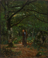 john-washington-liefde-1873-in-fontainebleau-woods-fontainebleau-boskuns-druk-fyn-kuns-reproduksie-muurkuns-id-apka308ep