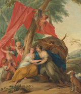 Jēkabs-de-Vits-1727-jupiters-maskēts-kā-Diana-seducing-the-nimfa-kalisto-art-print-fine-art-reproduction-wall-art-id-apl277mrw