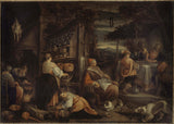bassano-atelier-de-1600-i-pellegrini-di-emmaus-stampa-d'arte-riproduzione-d'arte-wall-art