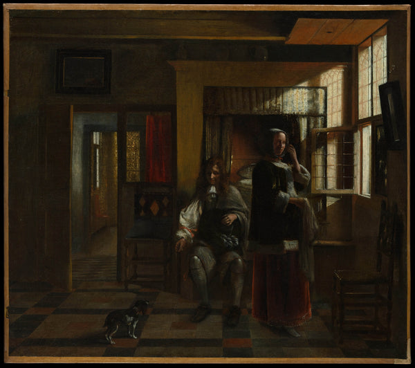 pieter-de-hooch-1662-interior-with-a-young-couple-art-print-fine-art-reproduction-wall-art-id-apmh3byoj