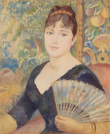 皮埃尔-奥古斯特-雷诺阿-1886 年-带风扇的女人-带风扇的女人-带风扇的艺术打印-美术-复制-墙-艺术-id-apmheu2kw