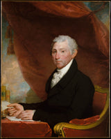 吉尔伯特·斯图尔特（Gilbert-stuart）1820-詹姆斯·门罗（james-monroe）艺术印刷精美艺术复制品墙艺术ID-apmvq19bz