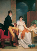 弗朗索瓦·帕斯卡·西蒙·杰拉德（Francois Pascal Simon Gerard）1805年莫里兹（Moritz）基督教伯爵冯·弗里斯（炸薯条）和他的妻子玛丽亚·特里西亚（Josepha）艺术印刷精美艺术复制墙艺术id-apn5a83ny