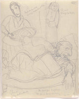 лео-гестел-1891-карикатура-лео-гестел-на-његовој-болесничкој постељи-уметничка-штампа-ликовна-репродукција-зид-уметност-ид-апн6длк6л