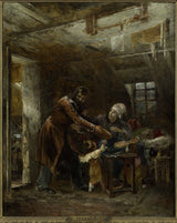 лоуис-едоуард-риоулт-1834-цлауде-гуеук-релатед-то-хис-фамили-украо-хлеб-уметност-принт-ликовна-репродукција-зидна-уметност