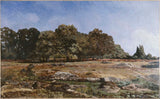 alfred-sisley-1865-krawędź-lasu-fontainebleau-art-print-reprodukcja-dzieł sztuki-wall-art