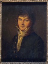 匿名 1820 年男子肖像修復時期藝術印刷品美術複製品牆壁藝術