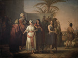 francesco-antonibon-di-venezia-1840-tobias-võtab oma naisega hüvasti-vanematega-tagasi-oma-isa-kunsti-print-kaunite kunstide-reproduktsioon-seina juurde art-id-aps54tyuu