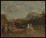 Eugene-Fromentin-1873-arabi-crossing-a-ford-art-print-fine-art-reprodukčnej-wall-art-id-apssdnm3q
