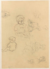 jozef-israels-1834-esboços-de-uma-criança-impressão-de-arte-reprodução-de-belas-artes-arte-de-parede-id-aptgxqdim