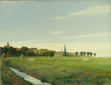 johan-rohde-1894-pokrajina-z-mestom-umetniški-tisk-likovna-reprodukcija-stenske-art-id-aptje874r