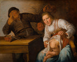 jan-miense-molenaer-1637-os-cinco-sentidos-cheiro-arte-impressão-reprodução-de-finas-artes-arte-de-parede-id-apv2oetrm