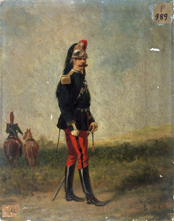 karel-frederik-bombled-1860-portrait-of-a-cuirassier-officer-art-print-fine-art-reproduction-wall-art
