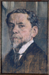 charles-jean-louis-courtry-1890-tự-chân dung-của-charles-courtry-1846-1897-nhà văn-nghệ thuật-in-mỹ thuật-sản xuất-tường-nghệ thuật