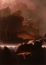 約翰·馬丁-1812-薩達克在尋找遺忘之水藝術印刷品美術複製品牆藝術 id apv8cbqen