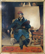 theophile-fragonard-1832-auto-retrato-arte-impressão-belas-artes-reprodução-arte de parede