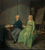 wybrand-hendriks-1791-a-họa sĩ-với-vợ-nghệ thuật-in-mỹ thuật-tái tạo-tường-nghệ thuật-id-apwiihs6m